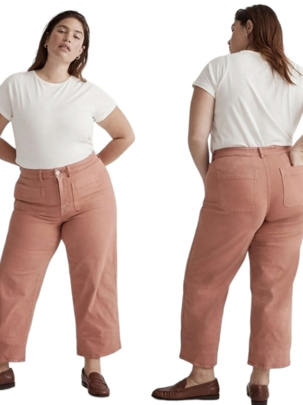 Madewell 'Emmett' Plus Size Crop Jean Sz 37P (22W)